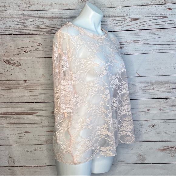 Agnes & Dora NWT Rosey Light Lace Mesh Sheer 12/14 - Picture 2 of 7